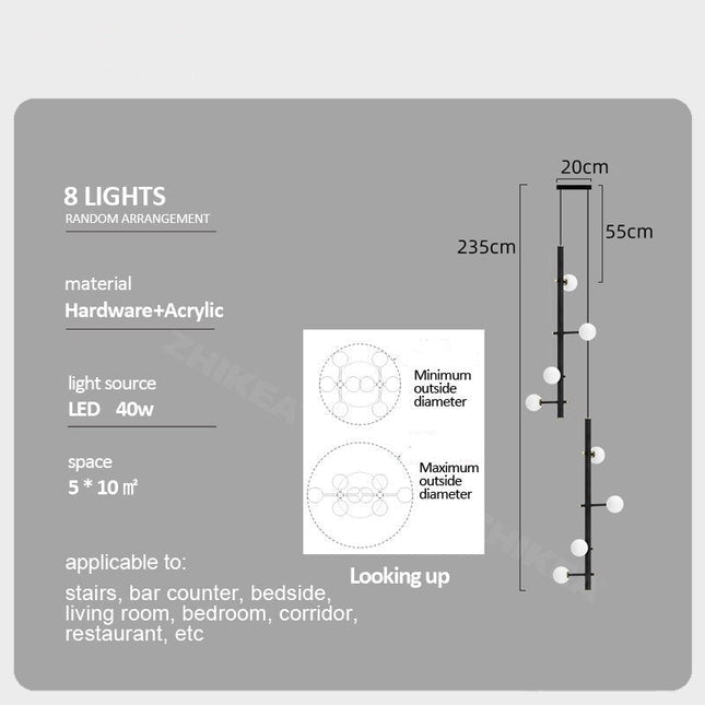 ChandelierDecor - Globe Stems Chandelier: Exquisite Lighting Fixture