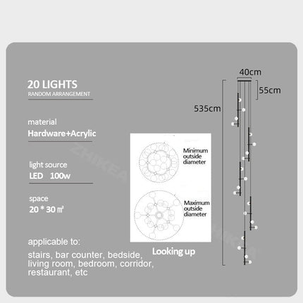 ChandelierDecor - Globe Stems Chandelier: Exquisite Lighting Fixture