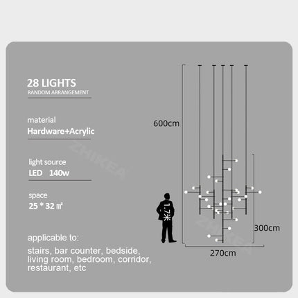 ChandelierDecor - Globe Stems Chandelier: Exquisite Lighting Fixture