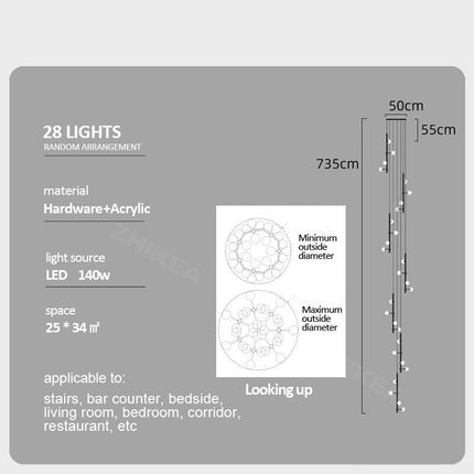 ChandelierDecor - Globe Stems Chandelier: Exquisite Lighting Fixture