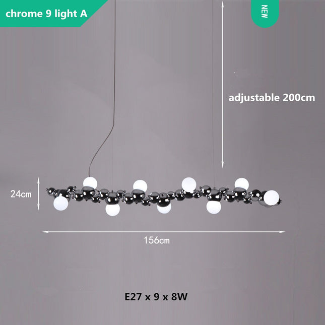 ChandelierDecor - Globes Lustre Chandelier: Elegant and Radiant Lighting