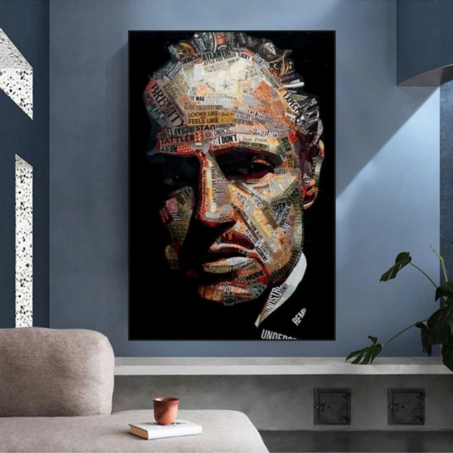 ChandelierDecor - Godfather Canvas Art Poster | Godfather Abstract Canvas Poster