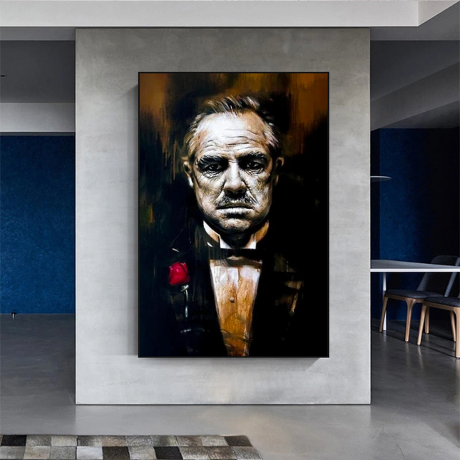 ChandelierDecor - Godfather Canvas Art Poster | Godfather Abstract Canvas Poster
