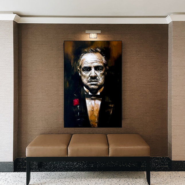 ChandelierDecor - Godfather Canvas Art Poster | Godfather Abstract Canvas Poster