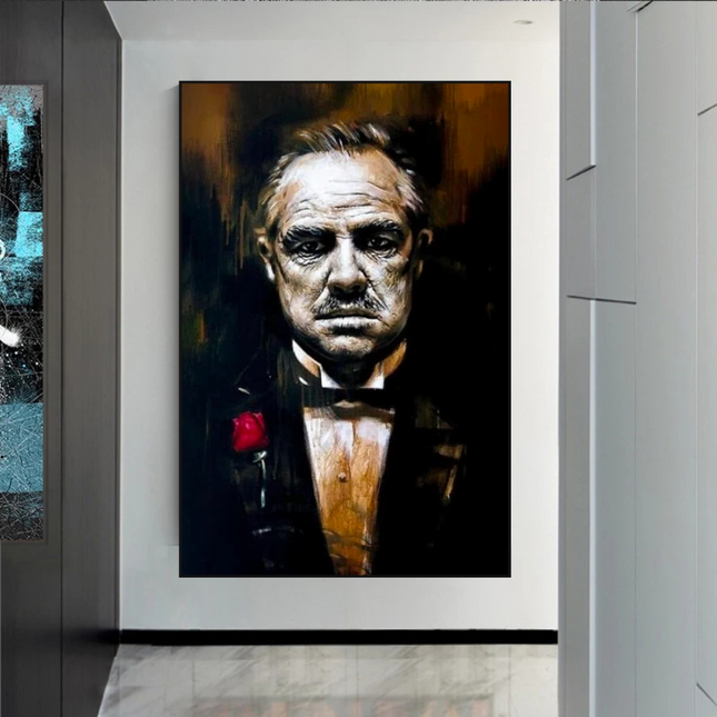 ChandelierDecor - Godfather Canvas Art Poster | Godfather Abstract Canvas Poster