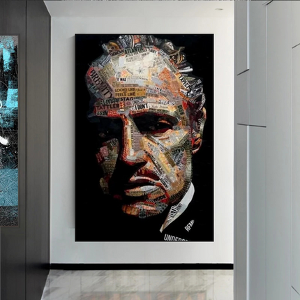 ChandelierDecor - Godfather Canvas Art Poster | Godfather Abstract Canvas Poster