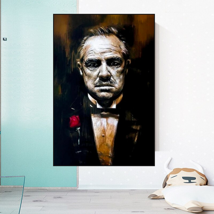ChandelierDecor - Godfather Canvas Art Poster | Godfather Abstract Canvas Poster