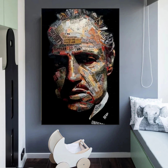 ChandelierDecor - Godfather Canvas Art Poster | Godfather Abstract Canvas Poster