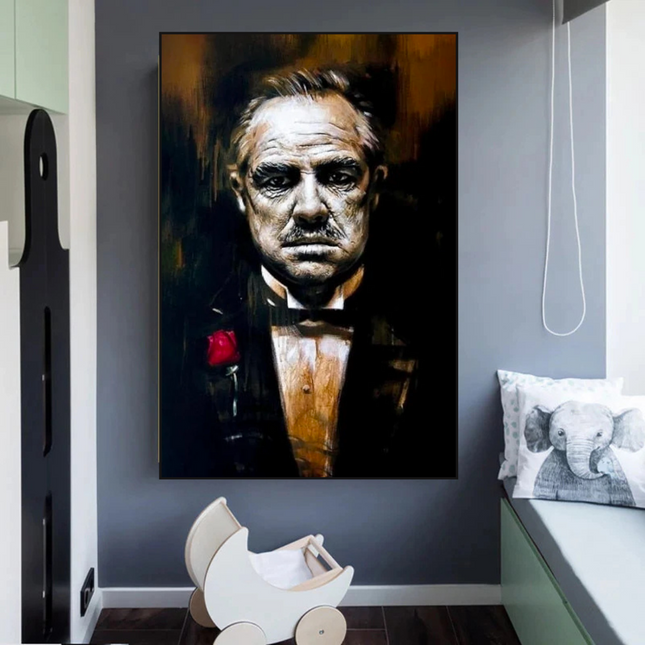 ChandelierDecor - Godfather Canvas Art Poster | Godfather Abstract Canvas Poster