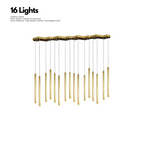 16 tubes / Lumière chaude 3000k