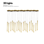 20 tubes / Lumière chaude 3000k