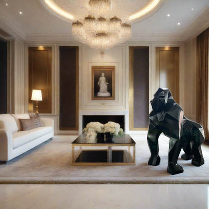 ChandelierDecor - Gorilla Fiberglass Resin Matt Finish Sculpture