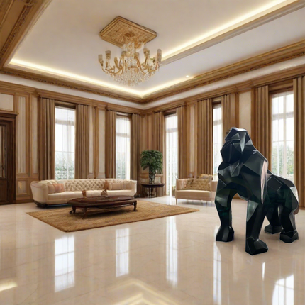 ChandelierDecor - Gorilla Fiberglass Resin Matt Finish Sculpture
