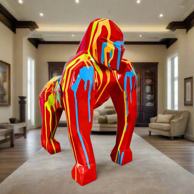 ChandelierDecor - Gorilla Fiberglass Resin Pop Art Finish Sculpture