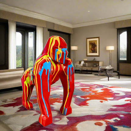 ChandelierDecor - Gorilla Fiberglass Resin Pop Art Finish Sculpture