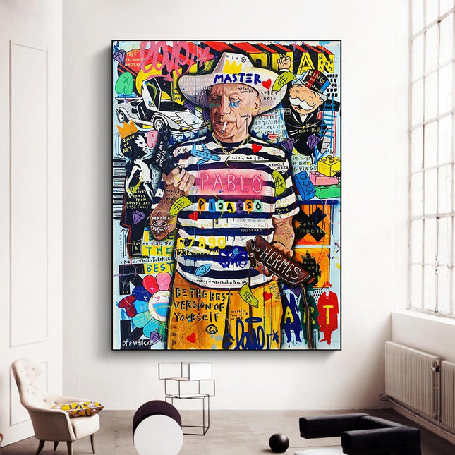ChandelierDecor - Graffiti Pop Character Canvas Wall Art