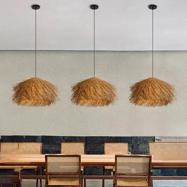 ChandelierDecor - Hand Woven Rattan LED Pendant Lighting