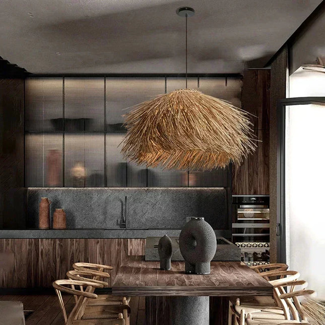 ChandelierDecor - Hand Woven Rattan LED Pendant Lighting