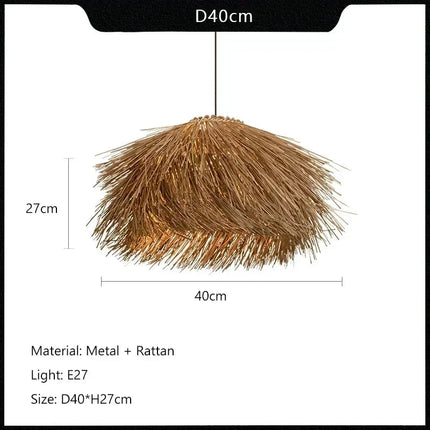 ChandelierDecor - Hand Woven Rattan LED Pendant Lighting