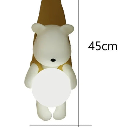 ChandelierDecor - Hanging Bear Wall Hanging Light for Kids Room
