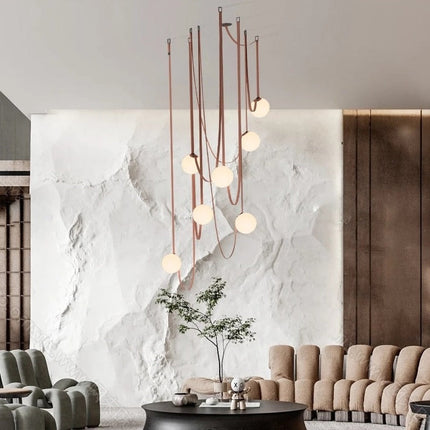 ChandelierDecor - Hanging Belt Globes Chandelier