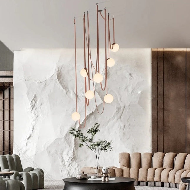 ChandelierDecor - Hanging Belt Globes Chandelier