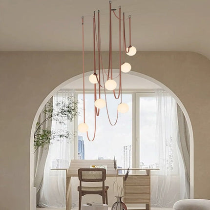 ChandelierDecor - Hanging Belt Globes Chandelier