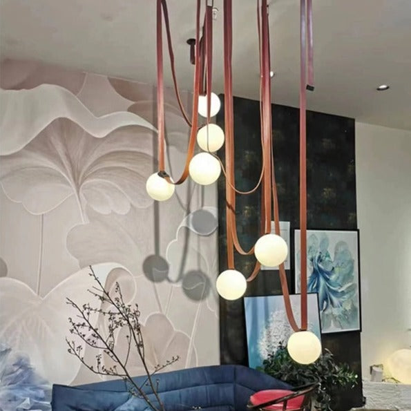 ChandelierDecor - Hanging Belt Globes Chandelier