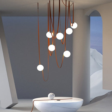 ChandelierDecor - Hanging Belt Globes Chandelier
