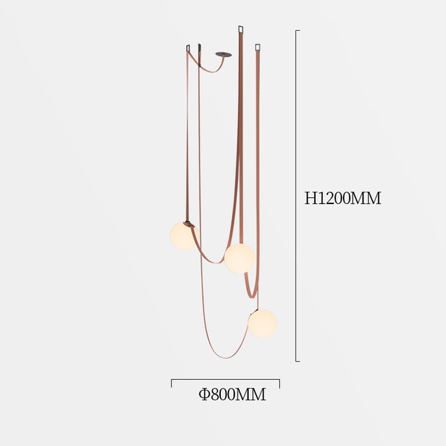 ChandelierDecor - Hanging Belt Globes Chandelier