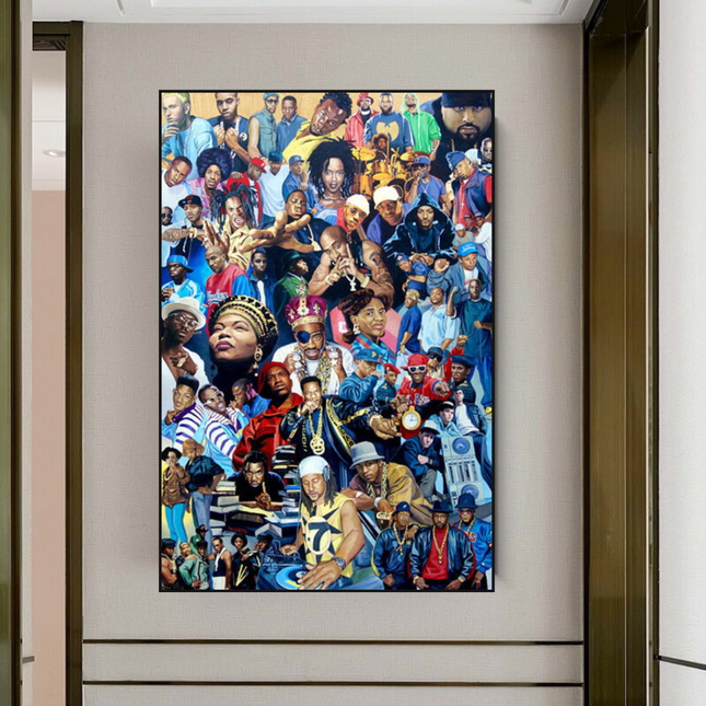 ChandelierDecor - Hip Hop Legends Super Star Old School TuPac Biggie Smalls Rapper Canvas Wall Art - Wall Art Decor - Famous Wall Art