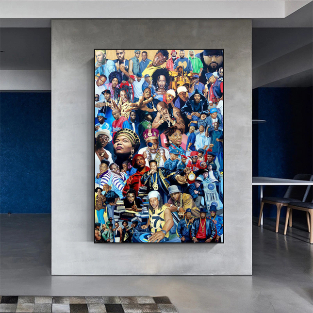 ChandelierDecor - Hip Hop Legends Super Star Old School TuPac Biggie Smalls Rapper Canvas Wall Art - Wall Art Decor - Famous Wall Art