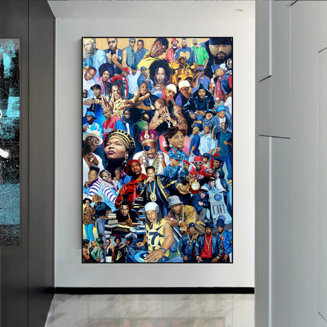 ChandelierDecor - Hip Hop Legends Super Star Old School TuPac Biggie Smalls Rapper Canvas Wall Art - Wall Art Decor - Famous Wall Art
