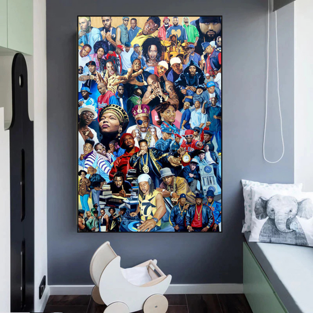 ChandelierDecor - Hip Hop Legends Super Star Old School TuPac Biggie Smalls Rapper Canvas Wall Art - Wall Art Decor - Famous Wall Art