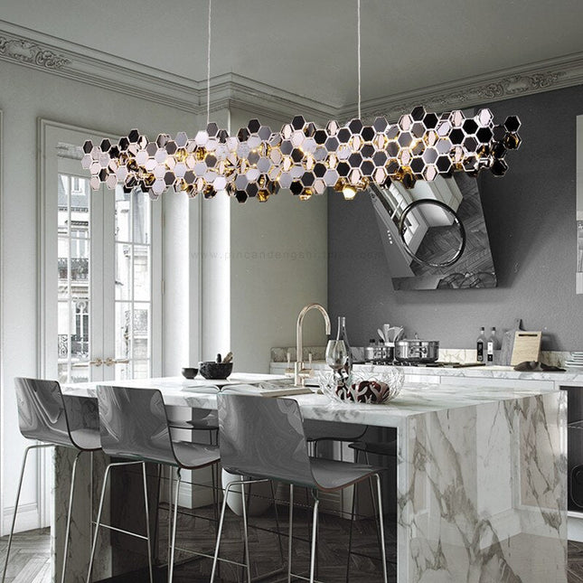 ChandelierDecor - Honeycomb Chandelier - Elegant Lighting Fixture