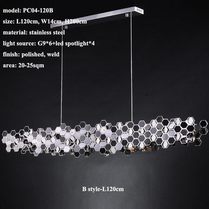 ChandelierDecor - Honeycomb Chandelier - Elegant Lighting Fixture