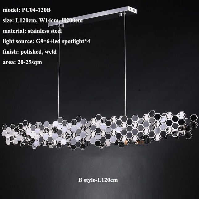 ChandelierDecor - Honeycomb Chandelier - Elegant Lighting Fixture