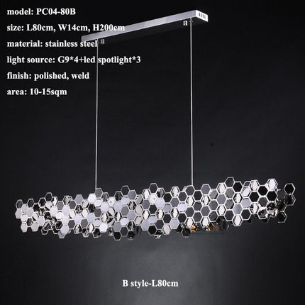 ChandelierDecor - Honeycomb Chandelier - Elegant Lighting Fixture