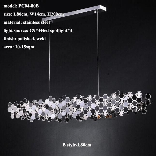 ChandelierDecor - Honeycomb Chandelier - Elegant Lighting Fixture