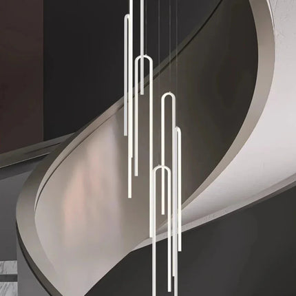 ChandelierDecor - Hooked Bars Linear Staircase Chandelier Lighting