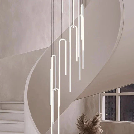 ChandelierDecor - Hooked Bars Linear Staircase Chandelier Lighting