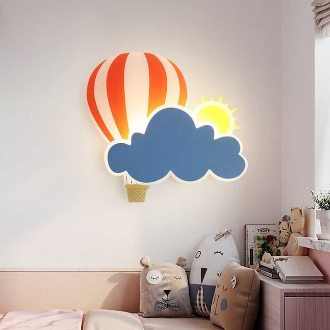 ChandelierDecor - Hot Air Balloon Cloud Wall Light | Kids Room Hot Air Balloon Cloud Wall Light