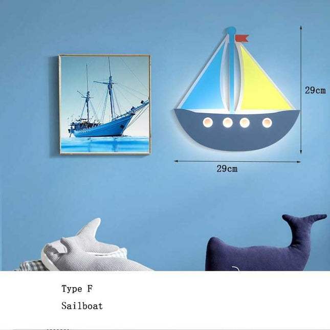 ChandelierDecor - Hot Air Balloon Cloud Wall Light | Kids Room Hot Air Balloon Cloud Wall Light