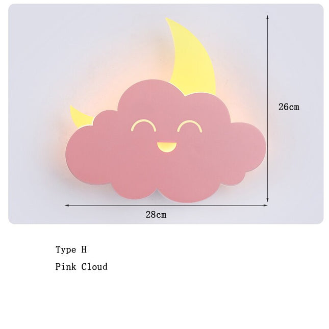 ChandelierDecor - Hot Air Balloon Cloud Wall Light | Kids Room Hot Air Balloon Cloud Wall Light