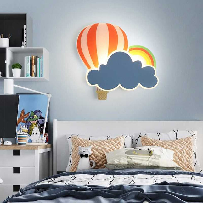 ChandelierDecor - Hot Air Balloon Cloud Wall Light | Kids Room Hot Air Balloon Cloud Wall Light