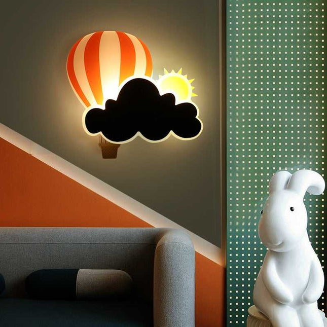 ChandelierDecor - Hot Air Balloon Cloud Wall Light | Kids Room Hot Air Balloon Cloud Wall Light