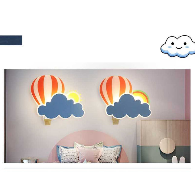 ChandelierDecor - Hot Air Balloon Cloud Wall Light | Kids Room Hot Air Balloon Cloud Wall Light