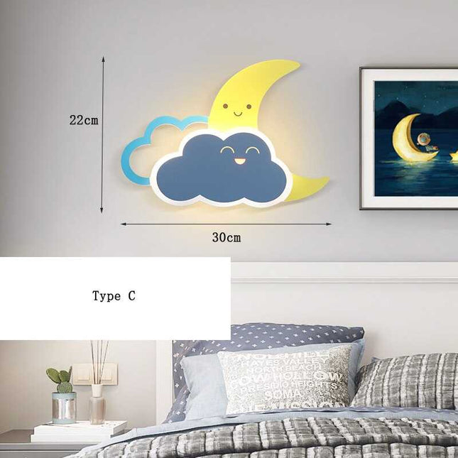 ChandelierDecor - Hot Air Balloon Cloud Wall Light | Kids Room Hot Air Balloon Cloud Wall Light