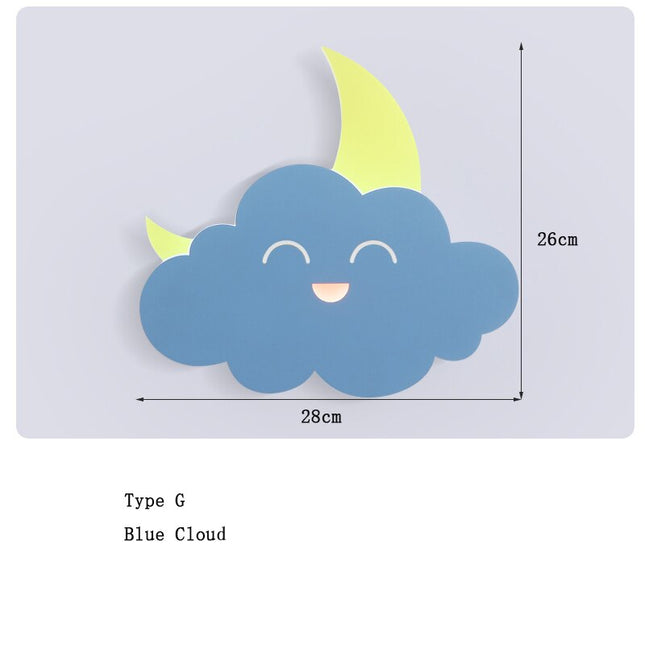 ChandelierDecor - Hot Air Balloon Cloud Wall Light | Kids Room Hot Air Balloon Cloud Wall Light