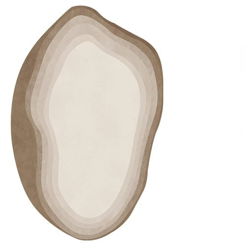 ChandelierDecor - Italian Designer Oval Linear Rug: A Statement of Luxury and Style